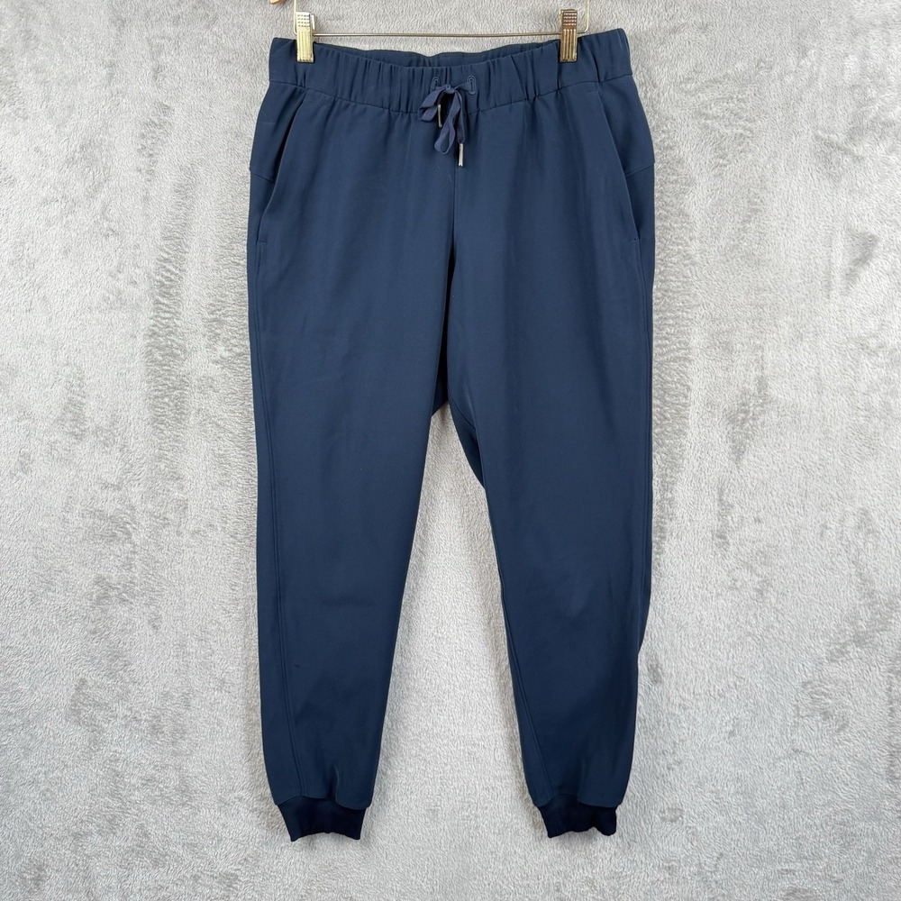 Lululemon On The Fly Jogger Pants Womens 6 Navy Blue Stretch Performance Tapered